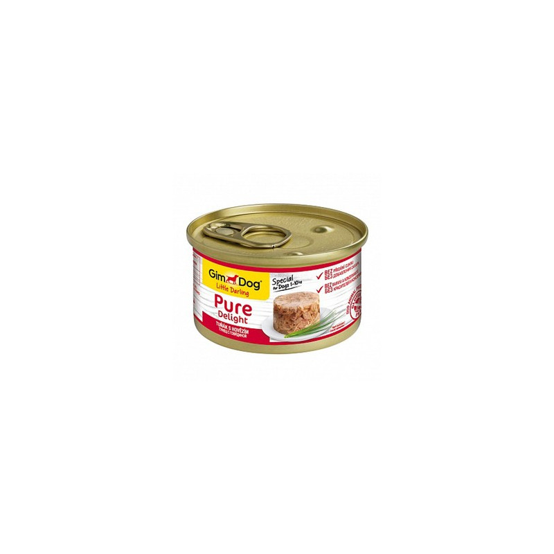GimDog Pure Delight тунец и говядина в желе