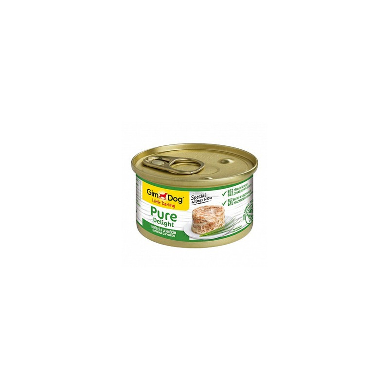 GimDog Pure Delight курица и ягненок в желе