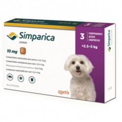 Simparica таблетка от блох и клещей для собак 2,5-5 кг