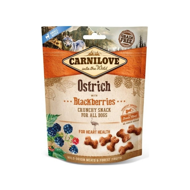 Carnilove Dog Crunchy OSTRICH With BLACKBERRIES