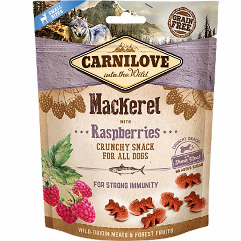 Carnilove Dog Crunchy MACKEREL With RASPBERRIES