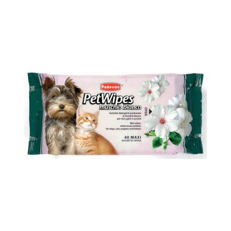 Padovan Pet Wipes muschio bianco