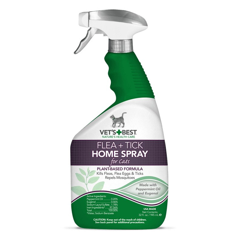 VET'S BEST  Flea +Tick Home Spray For Cats