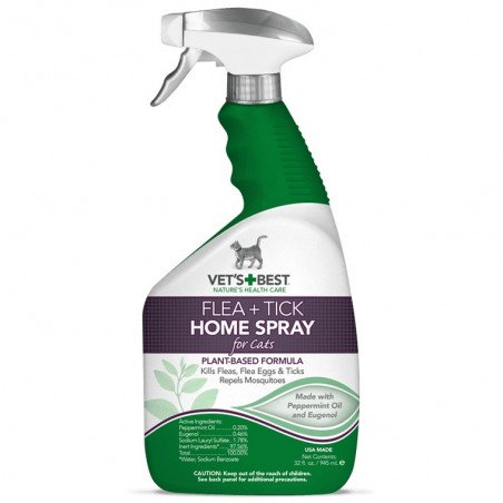 VET'S BEST  Flea +Tick Home Spray For Cats