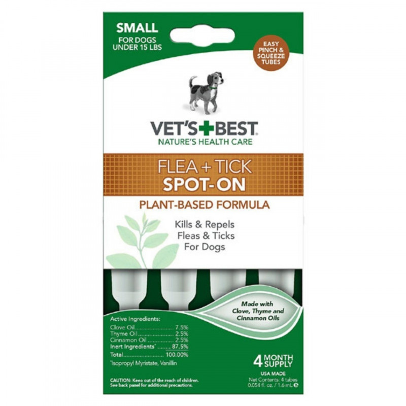 Vet`s Best Flea + Tick Spot On Small
