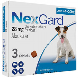 NexGard от блох и клещей от 4 до 10 кг.