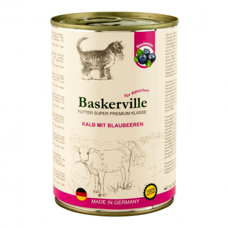 Baskerville Телятина с черникой для котят