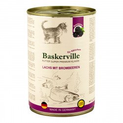 Baskerville Лосось с ежевикой для котят
