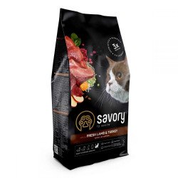 Savory Adult Cat Sensitive Digestion Fresh Lamb & Turkey