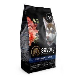 Savory Junior Large Breed Fresh Turkey & Chicken