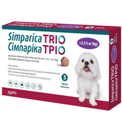 Simparica Трио для собак 2,5-5 кг