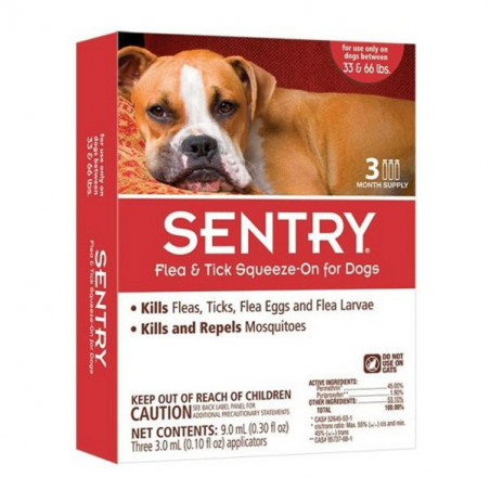 Sentry Капли для собак весом 15-30 кг